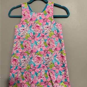 Tommy Bahama Pink and Blue Floral Dress size 7